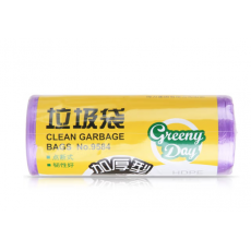 得力厨房卫生间家中号垃圾袋用垃圾袋50*60cm 30个/卷 5卷装 9584