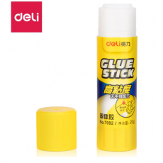 得力（deli） 固体胶高粘儿童手工胶棒强力固体胶水文具固体胶笔办公固体胶棒手工胶 【办公款】20g单支装7092