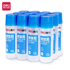 得力(deli)125ml高粘度液体胶 学习办公通用胶水 12只装 办公用品 7303