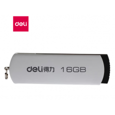 得力（deli）U盘16G 金属旋转头 高速读写优盘 移动存储盘3721